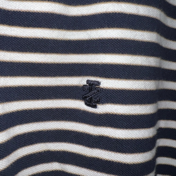 Izod black and white stripe golf polo - Picture 4 of 5